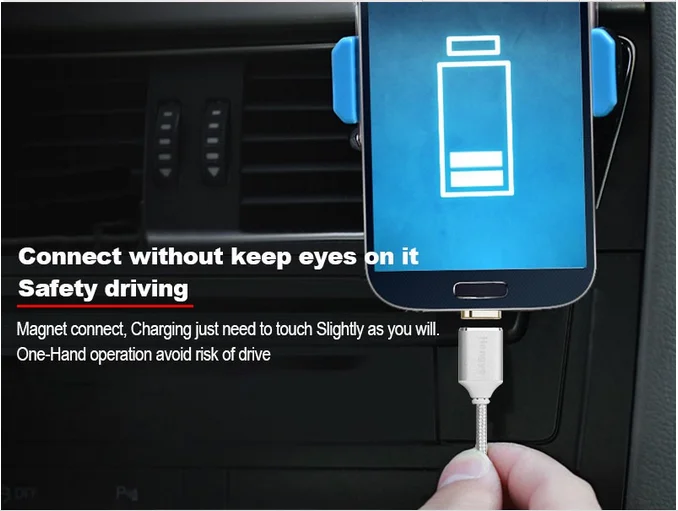 Magnetic cable for iphone 7/7plus/6plus/s7 edge/s7 1M cable 360 degree plug round magnetic charging cable - ANKUX.COM