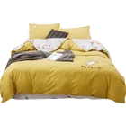 Factory price cotton fitted sheet flat sheet bedspread from Jiangsu