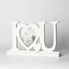 2019 Exquisite White I Love U Wedding Heart Photo Frame for Home & Wedding Decor