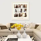 Customized acrylic nine-box photo frame wholesale with hanging wall for children or marriage