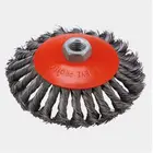 85x14MM twisted knot steel wire wheel brush for welding