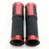 Motorbike Motorcycle Handlebar Grips 7/8 22mm Black Red Anodized Bar End