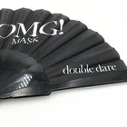 Fan Cheap Satin Black Plastic Hand Held Fan For Promotion