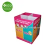 Cardboard Corrugated Dump Bins With Removable Dividers For Retail