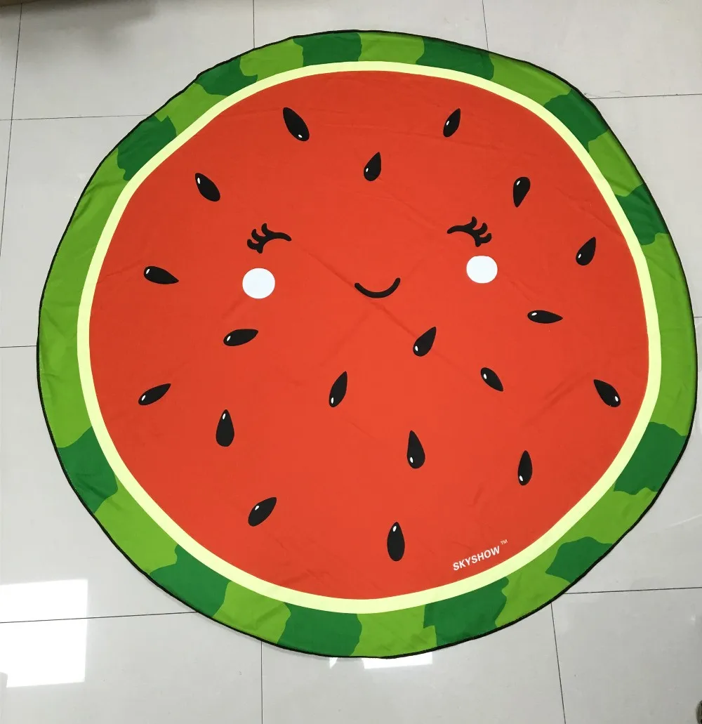 watermelon shape beach towel