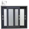 Strict QC aluminum alloy easy slide sliding windows design wooden color surface