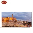 Wholesale LED Painting Canvas Islamic Building Wall Art Painting For Home Decor