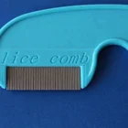 Wholesale! 100pcs/lot Stainless steel needle pet Grooming comb lice flea comb with handle