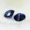 Round lab created loose synthetic sapphires blue sapphire corundum