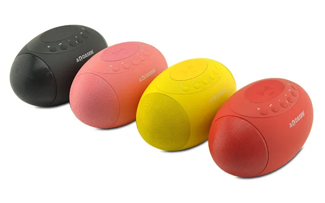 Football Shape Wireless Charging Handsfree Call AUX FM TF USB Wireless Portable Speaker - ANKUX.COM