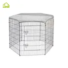 Professional metal welded folding pet metal dog playpens for family using