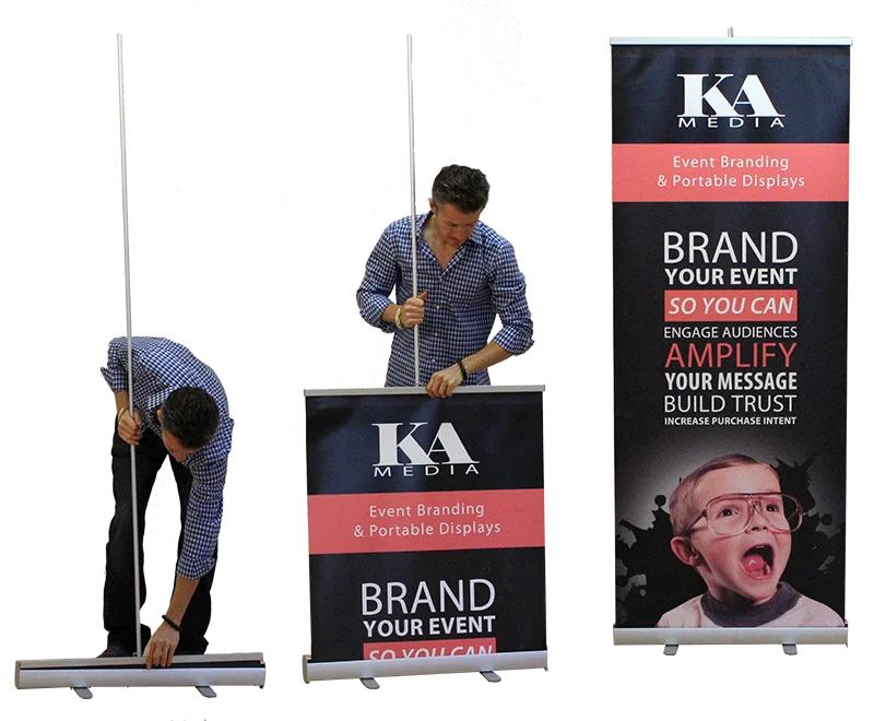 High Quality Custom Indoor And Outdoor PVC Vinyl Printed Pull Up Standing Banner,Advertising Display Banner Pinting