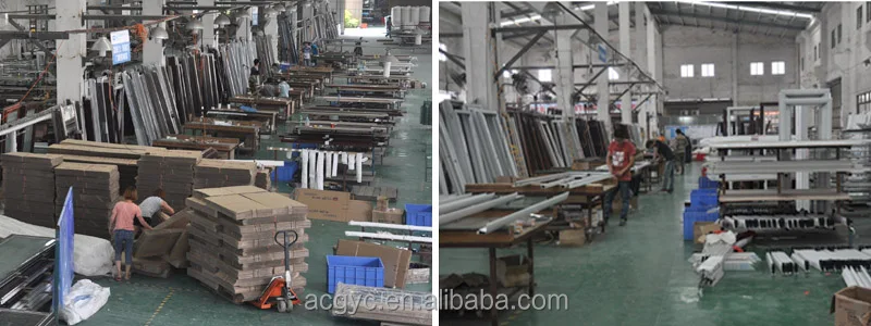 High quality wooden color German brand hardware Aluminum casement window & door double glazed