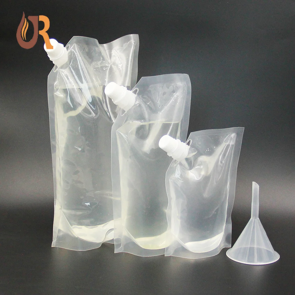 High Quality Size Customized Clear Liter Biodegradable Stand Up