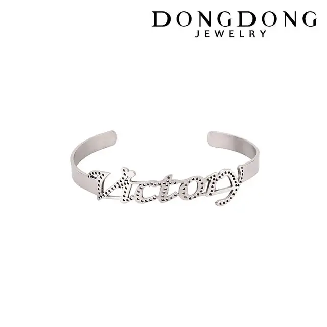 DD251 dongdong fashion stainless steel English letter accessories bracelet