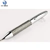 New design promotional ballpoint pen stainless steel wire braid metal pen