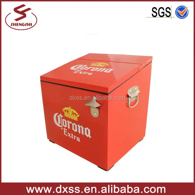 fashion shape metal can beer cooler box / ice beer cooler / ice