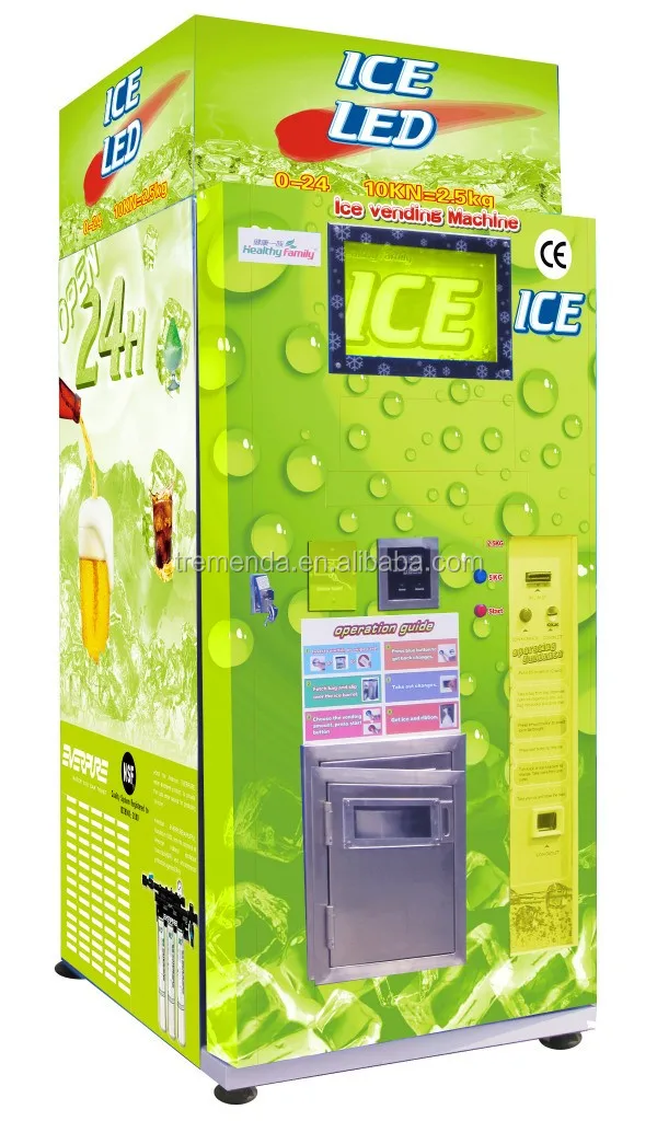 Selfservice Ice Vending Machine /ice Vending Machine With Auto Bagging