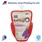 wholesale baby food packaging bag stand up spout pouch for fruit juice storage