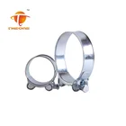 China factory supply single bolt pipe galvanized iron hose clamp solid nut