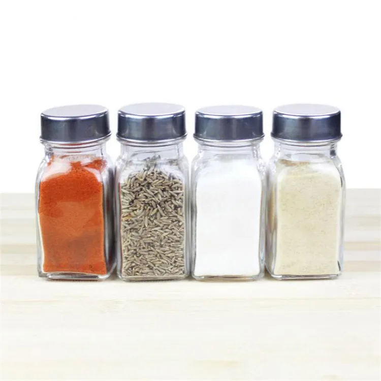Glass salt & pepper set 4
