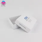 Packaging beautiful white paper box gift for jewellery with foam insert