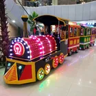 Customized carnival rides equipment electric trackless train for sale
