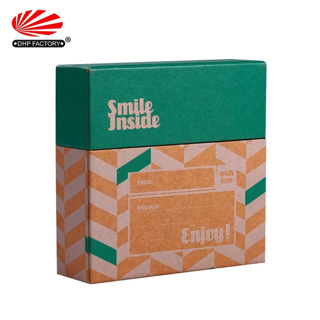 wholesale recycled custom printed cardboard kraft paper gift box