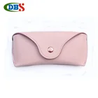 Customized litchi grain pink glasses soft bag goggles case sunglasses soft case