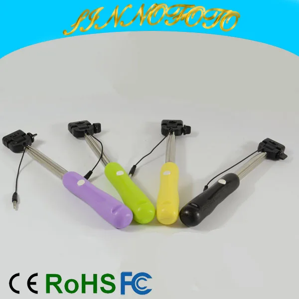 professional Heavy duty selfie stick wired new extendable 2015 newest mini selfie stick
