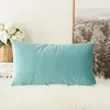 Polyester plain back cushion cover super soft warm decorative sofa cushion