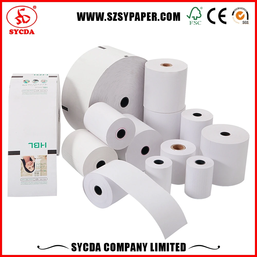High Quality OEM Customized Pre-printed Thermal Paper Rolls 57x40 with cheap price