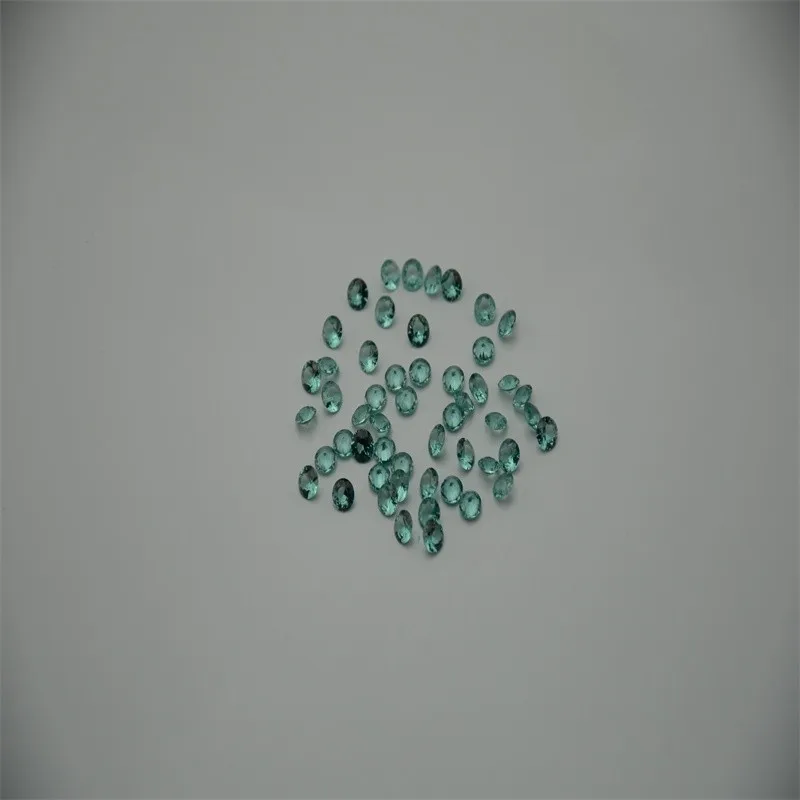 High Quality Blue Sapphire Star 5*5mm Nano Sital Faceted Cut Loose Gemstone for Jewelry