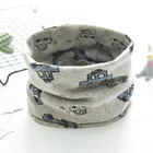 Cartoon Cars Printed Cotton Boy Infinity Magic Scarf