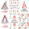 Christmas Greetings Cards Handmade Merry Christmas Cards with Assorted Xmas Tree Themes