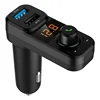 Quick USB car Charger Bluetooth Fm Transmitter with Bluetooth Car Kit 3.0 Dual USB Charger