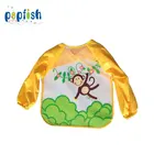 Custom logo washable and waterproof baby bib with long sleeves