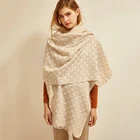 Fashionable Eyelash Design Winter Wear Scarf Silk Feeling Pashmina Scarf Wool Sequin Shawl