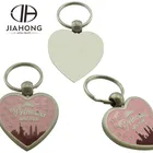 Custom rose gold bracelet badge heart keychain