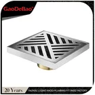kitchen stainless steel rectangular floor drain