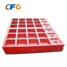 top quality rock crusher parts jaw plate for metso c110 c125 c140, moving jaw plate