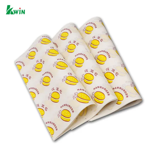 Biodegradable Waterproof Vellum Laminated A4 Hard Printed Food Butter Wax Wrapping Paper Roll