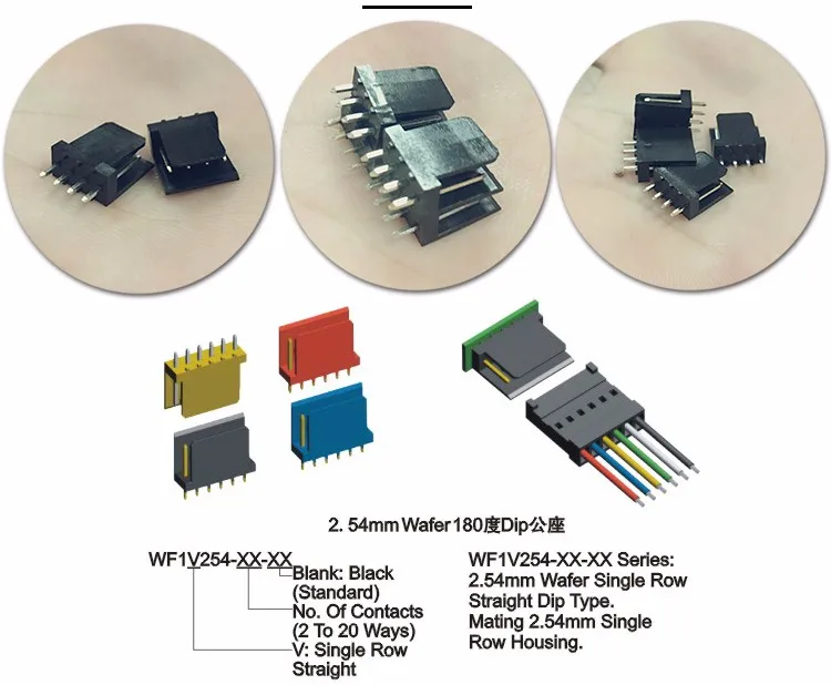 50PCS 1x6 Pin 2.54mm Right Angle Single Row Female Pin Header Connector