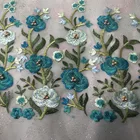 Nigeria dresses beaded embroidery tulle french lace with gold