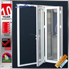 Australia AS2047 standard thermal break silver color double glass folding sliding patio door system