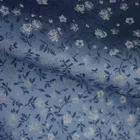 100% Silk Fabric Floral Silk Linen Mixed Fabric