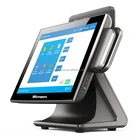 Micropos 15 inch pos system with capacitive touch screen and fanless cpu for supermaket B15 series
