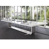 High end computer desk/snow white conference table office marble meeting desk