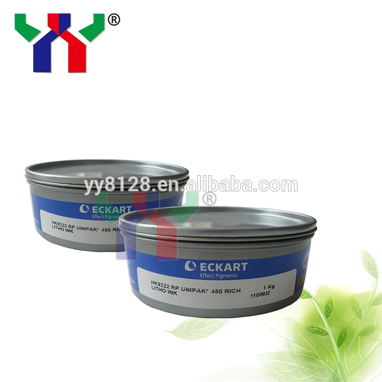 Eckart Gold and Silver Offset Printing Ink 9222 Blue Goldish 9224 Red Goldish 9310 Silver for Decorative Packaging