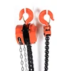 Factory ISO9001 adjustable manually chain hoist 1T Black Load Chain India Construction